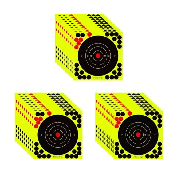 10-100PCS 8-inch Splatter Target Stickers High Visibility Reactive Adhesive Paper Targets for Shooting Hunting Training Practice