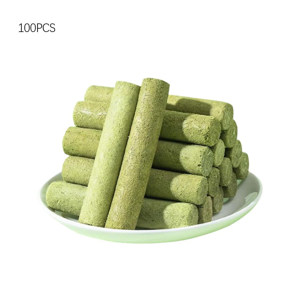 10-100x Cat Grass Sticks Pet Snacks Cat Food for Cats of All Ages Teeth Clean UK L1I4