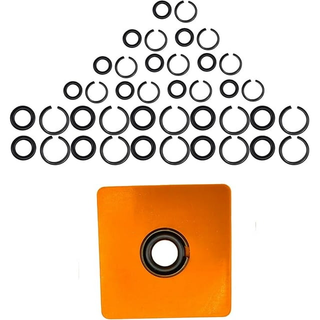 (10+10Sets) 1/2" and 3/8" Impact Wrench Retainer Rings Clip with Oring, Compatible With
