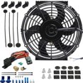 thumbnail image 1 of 10-11 Inch 90w Motor Electric Radiator Cooling Fan Thermostat Temp Switch Kit, 1 of 7