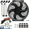 thumbnail image 1 of 10-11 Inch 90w Motor Electric Radiator Cooling Fan Thermostat Temp Switch Kit, 1 of 7