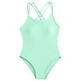 thumbnail image 1 of 10-11 T Kids Bathing Suits Girls Girls Swimsuit Rash Guard Piece For Beach Pool Party And Water Sports, 1 of 7