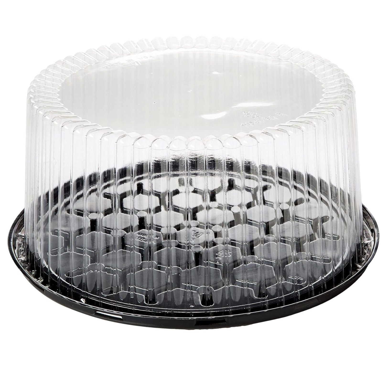 1011inch Cake Double Layer Clear Cake Container Dome and Base Carry & Display Storage Box,1