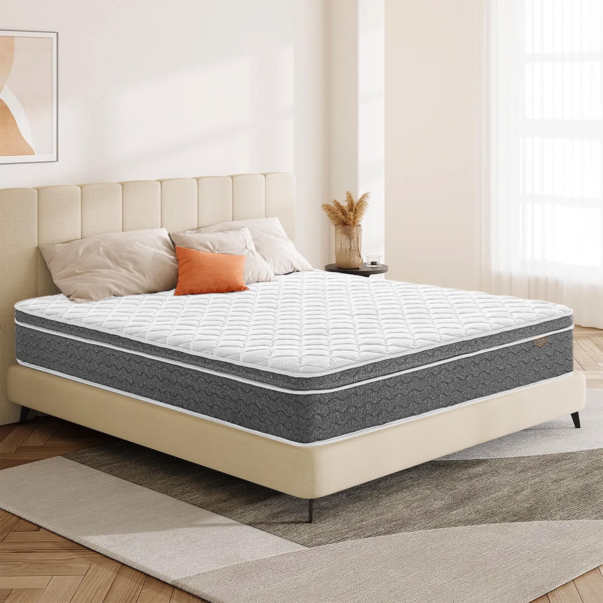10"/12"/14" Cooling Gel Hybrid Mattress, Hybrid of Cooling Gel Infused