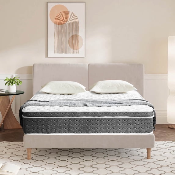 10"/12"/14" Gel Memory Foam Hybrid Mattress, Medium Plush, Pressure Relieving, Breathable, Cooling Comfort, Certified Safe Foams & Fabric(10inch,Twin)