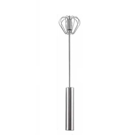 10/12/14 Inch Semi-Automatic Stainless Steel Egg Beater Whisk for Kitchen Baking, Manual Handheld Cream Frother Stirrer Tool