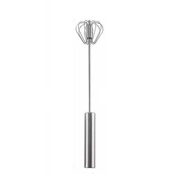 10/12/14 Inch Stainless Steel Semi-Automatic Egg Beater Whisk for Kitchen Baking - Manual Handheld Mixer Tool