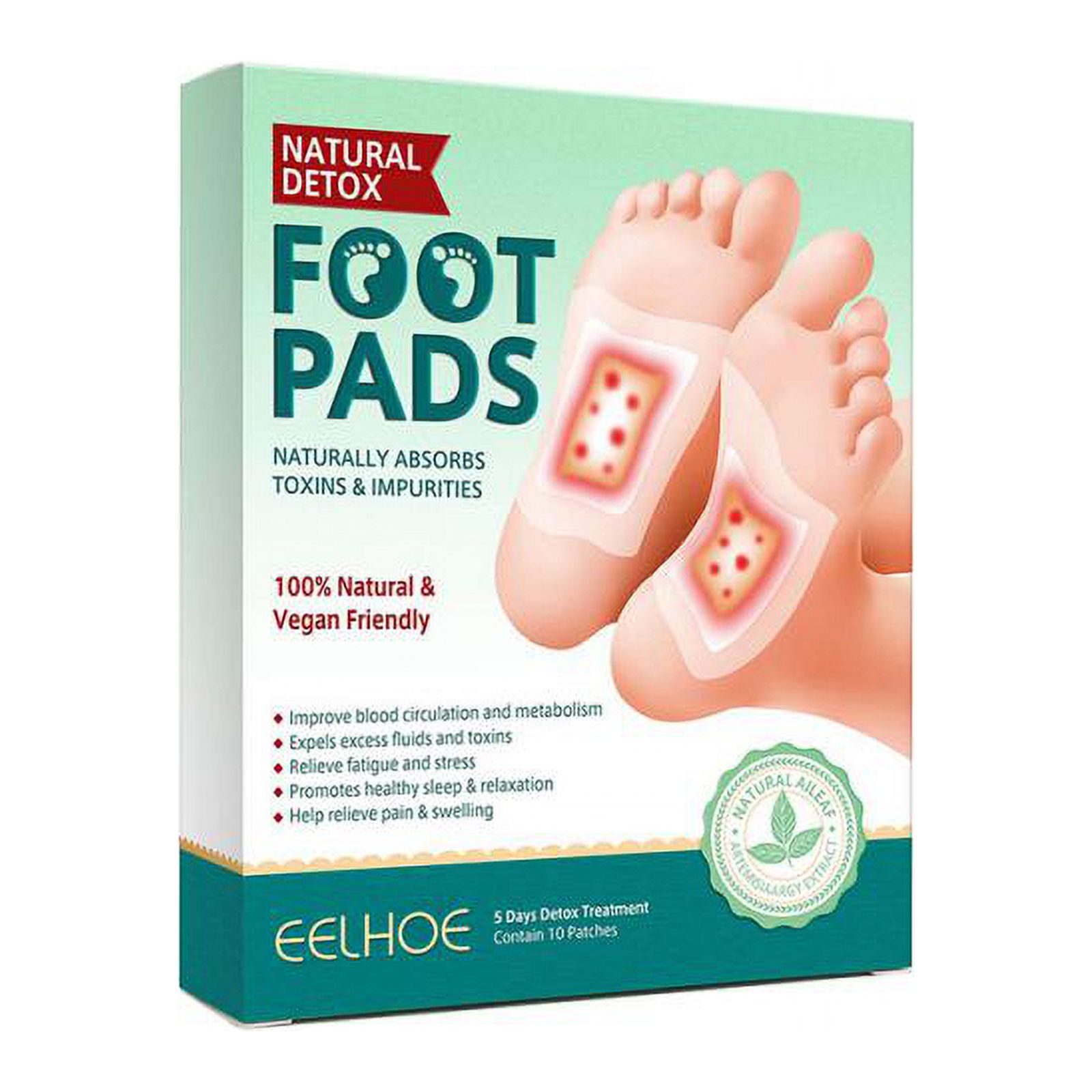 10/12/16pcs Detoxification Foot Patch Natural Ginger Fatigue Pain