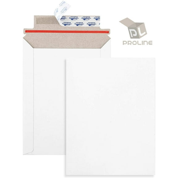 10 - 12.75 x 15 PROLINE RIGID PHOTO SHIPPING FLATS CARDBOARD ENVELOPE MAILERS