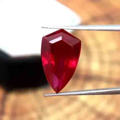 10-12 Ct Fancy Cut Natural Pendant Size Red Ruby Certified
