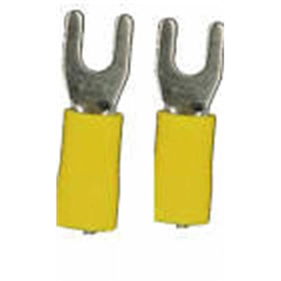 10 - 12 Gauge Yellow Spade Terminals