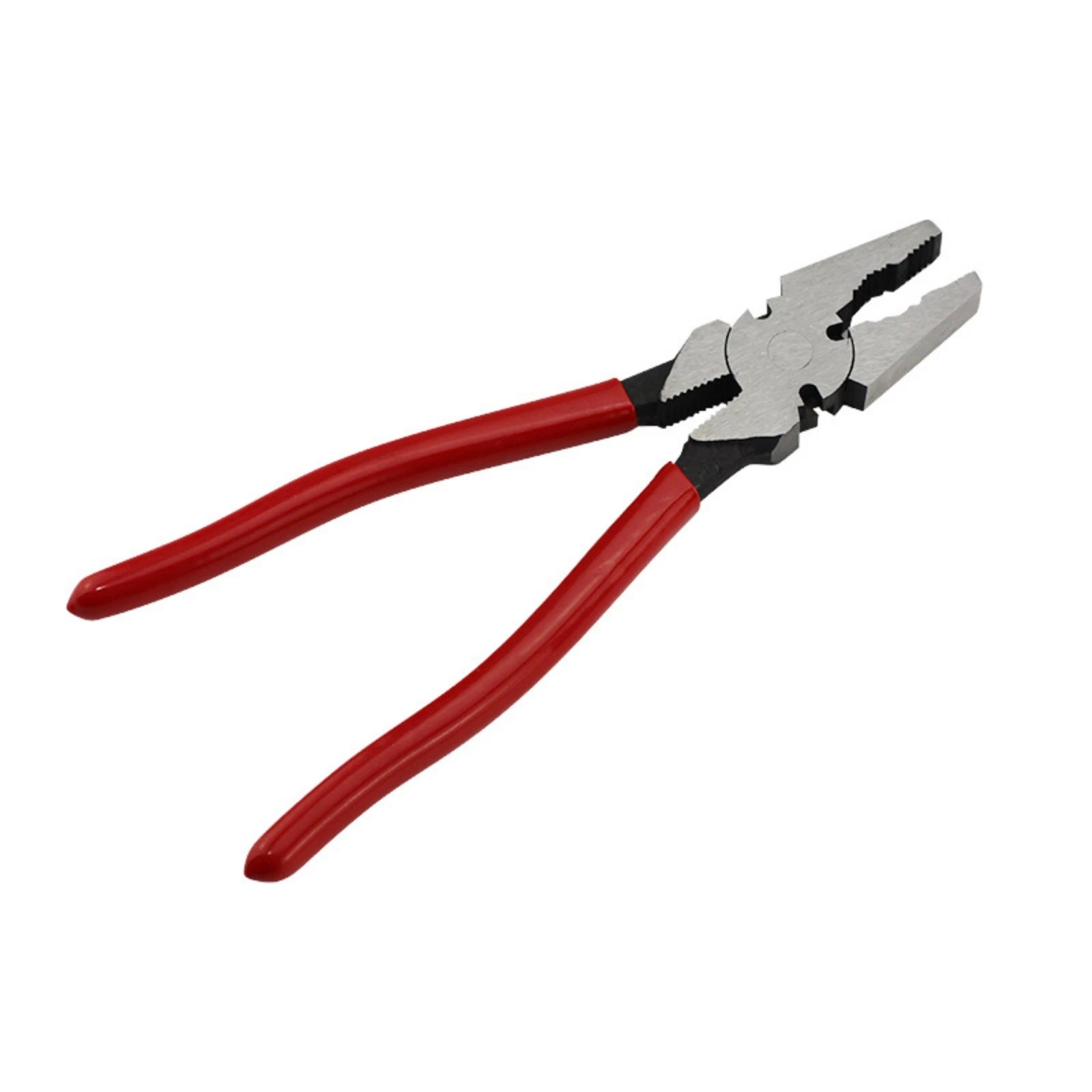 10" / 12" Heavy Duty Combination Pliers HT428A01 – Carbon Steel Linesman Pliers with Wire Cutter, Serrated Grip, and Insulated Handles for Electrical and Mechanical Work
