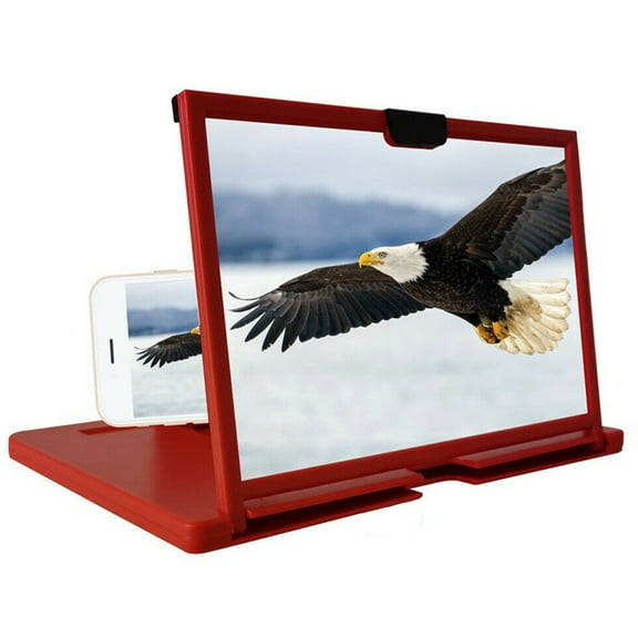 10/12 Inch 3D Mobile Phone Screen Projection Amplifier Smartphone Desktop Bracket Universal Cellphone Screen Magnifier