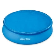 10-12 ft Swimming Pool Cover Round Easy Set Cover for Swimming Pools Dustproof Pool Cover Protector, Solar Cover For Round Frame Pool, Pool Cover For Above Ground Round Inflatable Swimming Pool