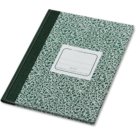 10.125 x 7.875 Inch Laboratory Notebook + 5 x 5 Quad Ruling + Flexible Cover with Sewn Binding + Limited Time Deal, 96 Sheets for Notes & Experiments