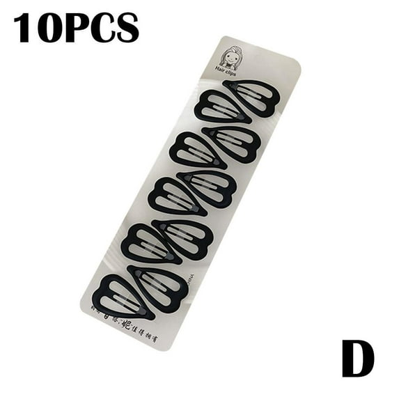 10-12pcs Black Star Hair Clips Snap Grips Emo Punk Party New Goth Halloween L1L0