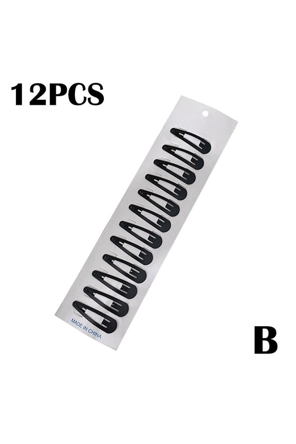 10-12pcs Black Star Hair Clips Snap Grips Emo Punk Party New Goth Halloween P8U8