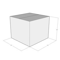 12x12x10 White Corrugated Shipping Boxes, 48 ECT Double-Wall, Qty 10