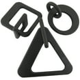 thumbnail image 1 of 10", 13", 11"W Black Wood Chain Sculpture, by CosmoLiving by Cosmopolitan (3 Count), 1 of 7