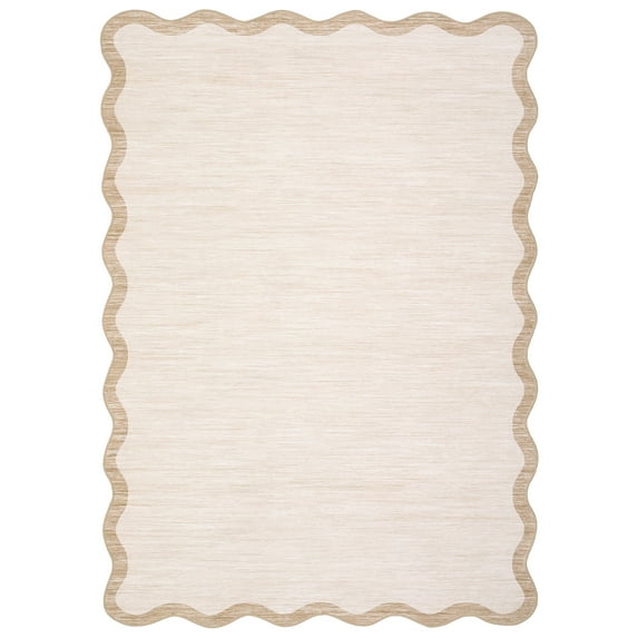 10*13FT Washable Living Room Rug, Non-Slip and Soft Bedroom Rug,Low Pile, Foldable, Stain Resistant. beige