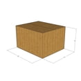 thumbnail image 1 of 13x11x8 Kraft Brown Corrugated Shipping Boxes, 32 ECT Single-Wall, Qty 10, 1 of 3