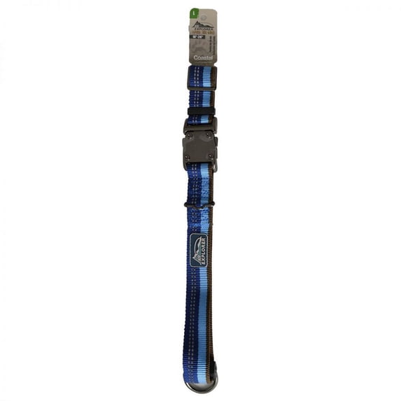 10-14"L x 5/8"W Coastal Pet K9 Explorer Reflective Adjustable Dog Collar Sapphire