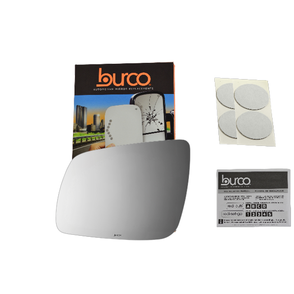 10-14 Mitsu Lancer / Evo Left Driver Mirror Glass Lens w/Adhesive USA non heat