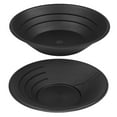 thumbnail image 1 of 10" & 14" Plastic Gold Pan Panning Black for Gold Prospecting Mining Operations, 1 of 9