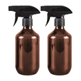 thumbnail image 1 of 10.14 fl oz Plastic Spray Bottles (2 Pack), Refillable Spray Bottles for Cleaning Solutions & Essential Oils, Adjustable Nozzle Empty Bottles for Alcohol, Plant & Hair Care,Brown, 1 of 7