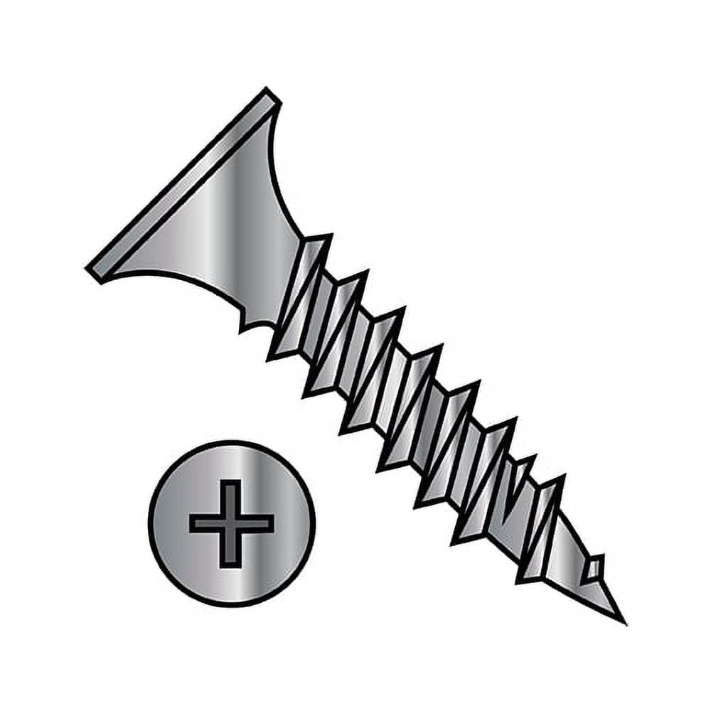 10-14X4 Phillips Bugle Head Fine Thread Drywall Screw Black Phosphate (Pack Qty 800) BC-1064YPG