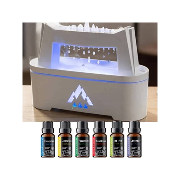 10.14oz Aroma Diffuser Relaxing Raindrop Aromatherapy Essential Oil Diffuser Machine - LED Lighted, Dense Fog Humidification, Whisper Quiet, Auto Shut-Off, Compact Design - Perfect For Home, Office.