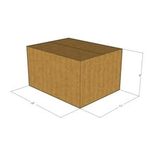14x11x8 Kraft Brown Corrugated Shipping Boxes, 32 ECT Single-Wall, Qty 10