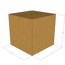 14x14x14 Kraft Brown Corrugated Shipping Boxes, 32 ECT Single-Wall, Qty 10