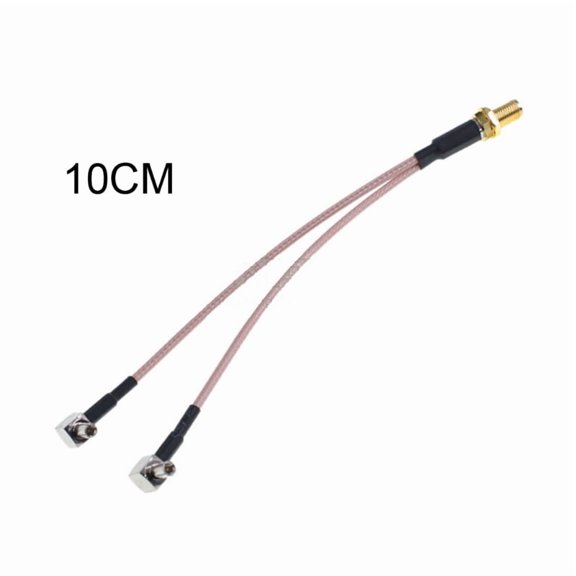 10/15/20/30/40/50cm SMA-Female To 2xTS9 Male Plug Splitter Combined Pigtail Cable RG316 WiFi Antenna Extension Cable