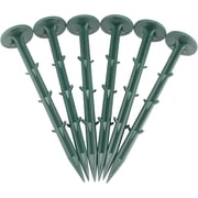 10/15/20 Pack 6 Inch Plastic Garden Lawn Stakes, Landscape Anchors Rustproof Spikes for Ground Lawn Edging, Weed Fabric, Tarp, Christmas Yard Decor, Camping Tent