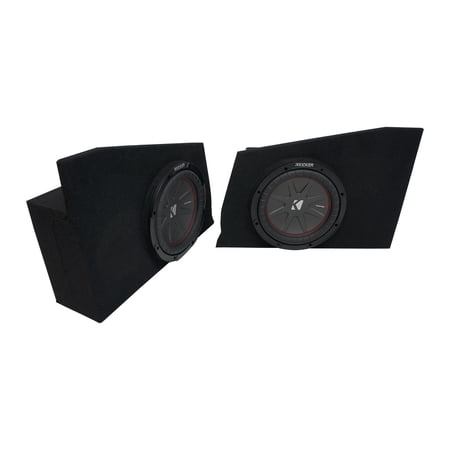 10-15 Chevy Camaro Coupe Rear Side Kicker CompR CWR10 Dual 10" Sub Box 2 Ohm