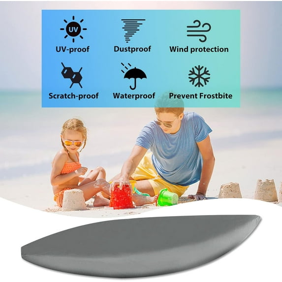10-16FT Waterproof Kayak Covers for Outdoor Storage, Boat Cover with Thickened Oxford Material