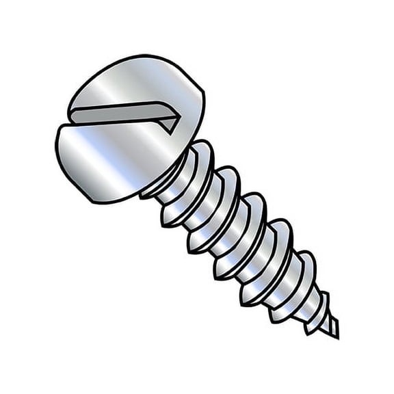 10-16X2 Slotted Pan Self Tapping Screw Type A B Fully Threaded Zinc (Pack Qty 2,000) BC-1032ABSP