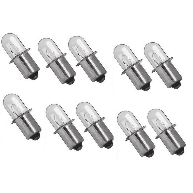 10 18 Volt Xenon Flashlight Bulb for Dewalt XPR18 Fits DW9083 18V