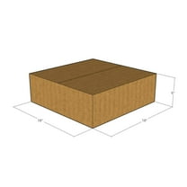 18x18x6 Kraft Brown Corrugated Shipping Boxes, 32 ECT Double-Wall, Qty 10
