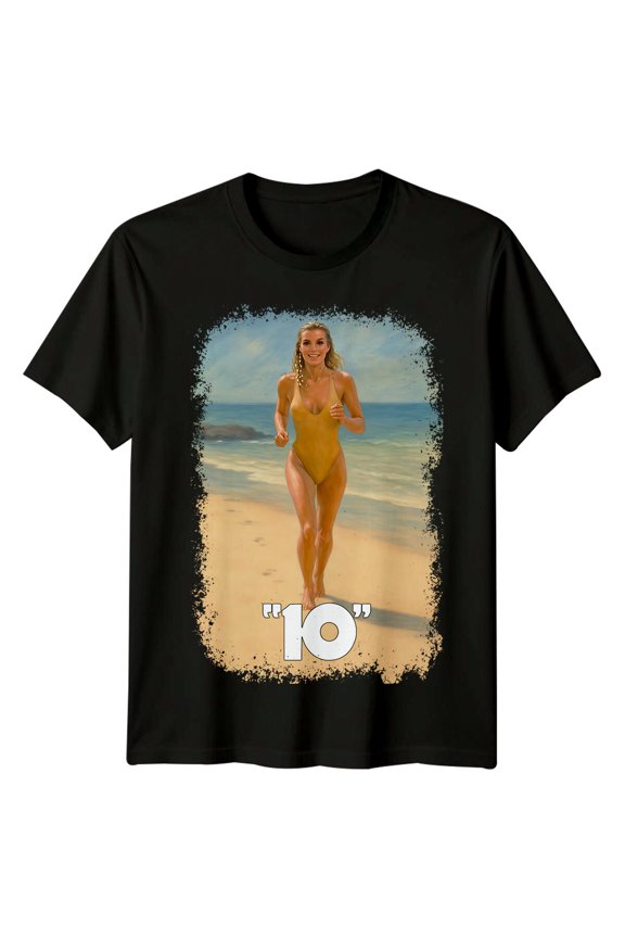 10 (1979) Movie Poster Inspired T-Shirt Retro 70s Tee
