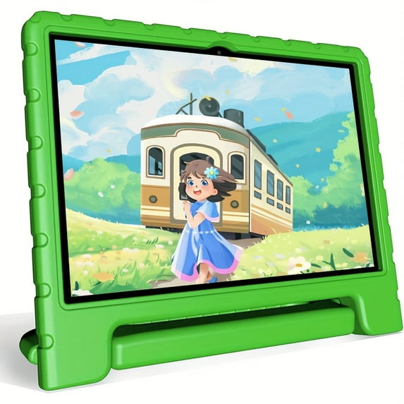 10.1Inch Kids Tablet, 8 (4+4)GB+64GB, Android 14, Wifi, Dual Camera, 1280*800, 6000mAh, Parental Control, Educational, Drop Protection, Google Kids Space, Eye Protection, Best Gift
