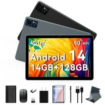 10.1in Android 14 Tablet 14gb RAM 128gb ROM, Octa-Core 4G Cellular Tablet with keyboard, FHD IPS Incell Screen, Wifi, GPS,13MP 8MP, 8000mAh