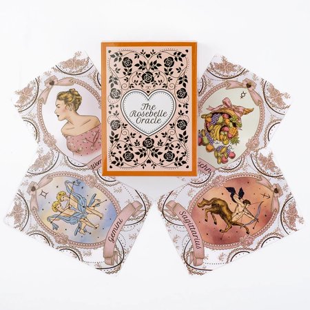 10.2*7.2Cm The Rosebelle Oracle cards A 65 Cards English Version Oracle Deck Divination Party Desktop Toy Entertainment