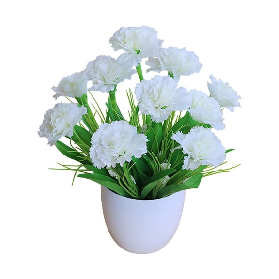 10.2" Carnation Artificial Green Plant Pots with Pot, Indoor Plant Pots, Colorful Carnation, Plant Combination Indoor Desktop Ornaments, Simulation Artificial Flower Plant Bonsai