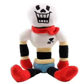 10.2 Inch Cartoon Character Soft Stuffed Plush Doll, Undertale Themed Red Papyrus Huggable Toy