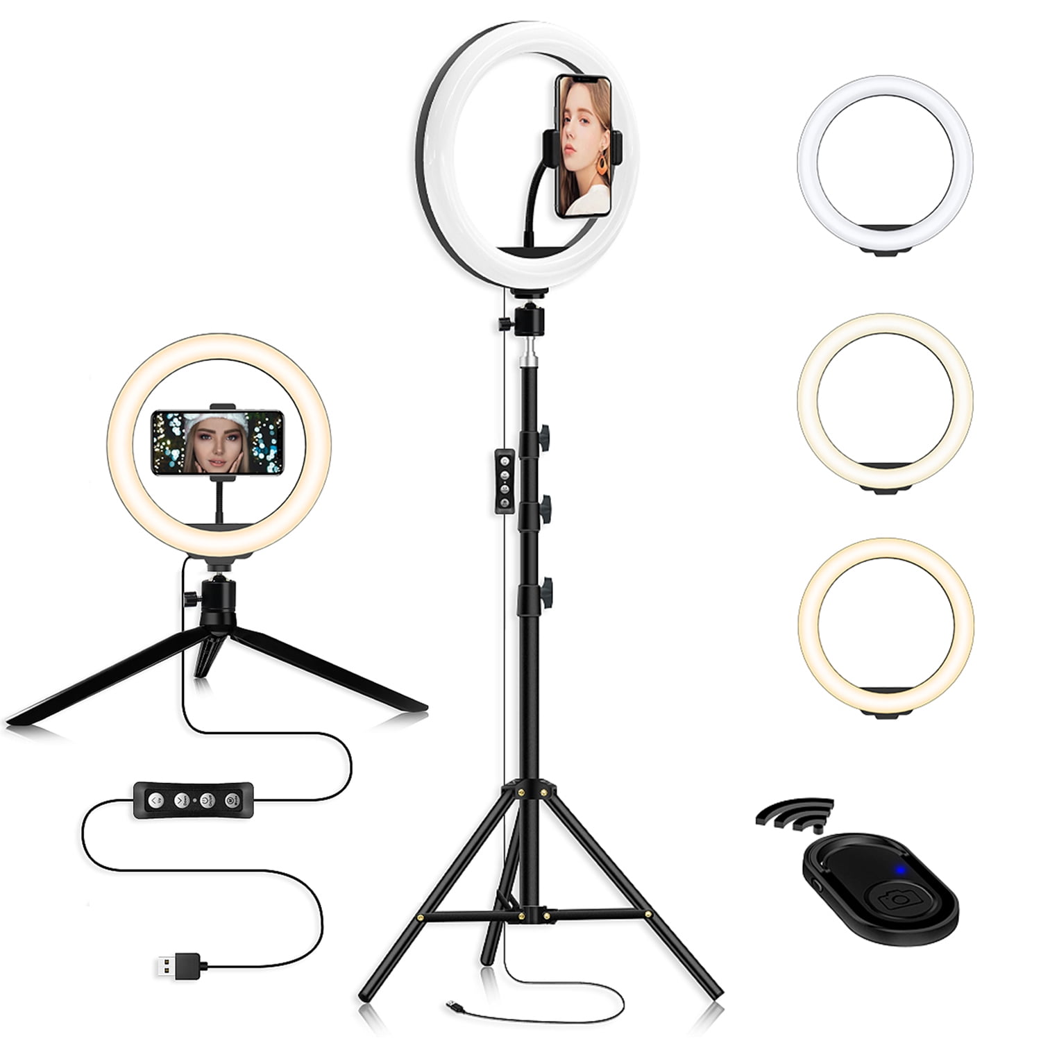 Selfie Ring Light ,LED Ring Light with Tripod Stand, Beauty Ring light for  Makeup/Live Stream