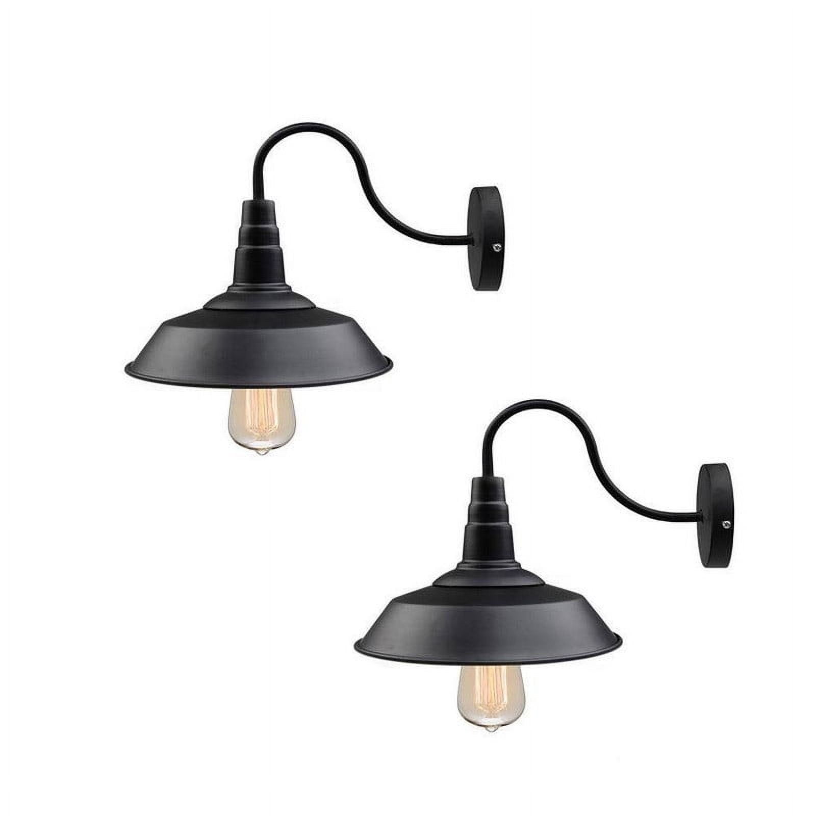 10.2-in W 2-pack Matte Black Modern/Contemporary LED Wall Sconce for Dressing Room, Powder Room