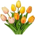 thumbnail image 1 of 10/20/24 Pcs Artificial Tulips Flowers Mixcolor Real Touch Fake Tulips Fake Flowers for Mother's Day 13.5" Faux Tulips Faux Flowers Bulk Artificial Tulips  Centerpieces Home Wedding Bouquet, 1 of 7