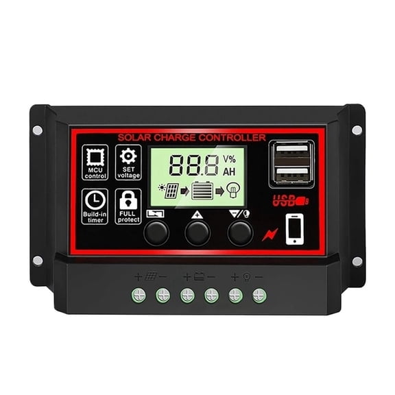 10/20/30/40/50/60/100A 12V/24V Solar Controller Digital Display LCD Screen Automatic Solar Panels Battery Charge Controller